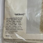 Vintage Bucilla Wovencraft Kit 7898   mosaic    Wall Hanging 7    Round 1970   s Boho