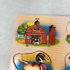 Melissa   Doug Farm Sound Puzzle 8 Animal Pieces Wooden Peg Hand Crafted Euc