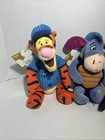 The Disney Store Baseball Tigger   Catcher Eeyore Mini Bean Bag Plush 9  New