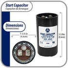 Appli Parts Con-216-330 Motor Start Capacitor 216-259 Mfd Uf  330 Vac  Universal
