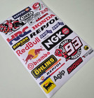 Motorbike Sticker Sheet A4 Graphics Decals Sponsor For Suzuki Yamaha Ducati Ktm