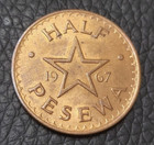 1967 Ghana    Pesewa Coin