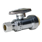 10 Pack  Xfitting  1 2  Push Fit X 3 8  Od Straight Stop Valve  1 4 Turn