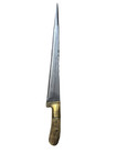Antique Rare Peshkabz Brass Damascus Khyber Stag Dagger Dirk Collectible