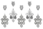 Italian Rosary Making Kit For 5 Rosaries - Cross And Center Sets With 2    Pard   