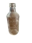 Vintage 70s Pepsi cola 10 Oz Embossed Clear Glass Soda Bottle Grained Texture