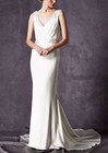 Nicole Miller Alexandra Double Faced Satin Bridal Wedding Dress 10  1800 Id10000
