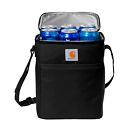 Carhartt Vertical 12 Black Can Cooler Lunch Box Bag Insulated Beverage W Strap