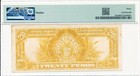 Treasury Certificate Philippines 20 Pesos 1936  Pmg  30
