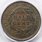 1809 6 Classic Head Half Cent - Pcgs Au 53