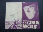 Original Movie Herald 1930 The Sea Wolf Talkie Milton Sills Film