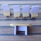 Melissa And Doug Wooden Dollhouse Furniture Lot Kitchen Bathroom Living Couch 