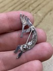 Vintage Native American Signed    h    Estate Sterling Silver Kokopelli Brooch Pin