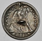 1853 Seated Liberty Dime   Love Token   c     205056