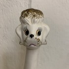 Vintage Japan Ceramic Mcm Stretch Neck Poodle Dog Gold Accents  14   
