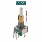 2 4 6 10pack Dual Axis Rotary Encoder With Switch 30 Positioning Number 15 Pulse