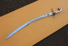 Handmade Islamic Shamshir Sword Ottoman Curved Blade 38  Resin Handle Scabbard
