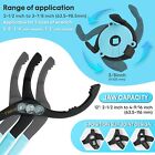 Shall 4pcs Oil Filter Removal Set 12 In Oil Filter Plier 3-jaw Oil Filter Wrench