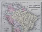 South America Brazil Colombia Argentina Peru Venezuela 1887 Bradley-mitchell Map