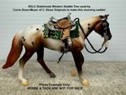Rdlc Stablemate 1 32 Model Horse Scale Western Saddle Tree - 3d Printed  white 