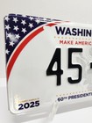 2025 Washington Dc 60th Trump Presidential Inaugural License Plate Maga Real New