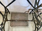 Antique White Sewing Machine Treadle Base Cast Iron Complete C1900 Industrial