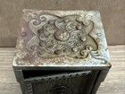 Antique J    E  Stevens Treasure Safe No  45 Cast Iron Bank Pat 1897 Dial Spins
