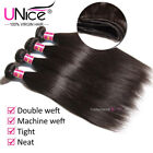 Unice Brazilian Straight Human Hair 3 Bundles With Lace Closure Hair Extensions