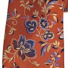 Joseph Abboud Mens Silk Floral Tie Terracotta Orange Woven 3 0 Classic Necktie