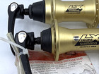 Limited Edition Shimano Deore Lx Black   Gold 36 Hole Rim Brake Qr Hubs