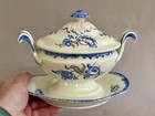 Rare Antique Soft Paste Creamware Tureen - Pearlware Glaze - Hand Painted Floral
