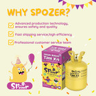 Spozer 7  13  22l Helium Tank Pump Kit  Free 30  50  100 Balloons Party Supplies