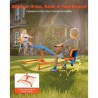 Kids Seesaw 300 Lbs Capacity 360 Degrees Rotating Teeter Totter Aged 3 