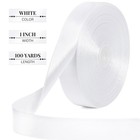 White Satin Ribbon 1 Inch X 100 Yards