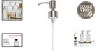 Brushed Finish Soap Dispenser Pump Head - Durable 28 400 Neck Size For Kitchen