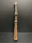 Vintage Kuba Ceremonial Wooden Scepter- Hand-carved Ethnographic Dr Congo