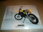 Original  1981 Yamaha Yz250 Motorcycle Sales Brochure