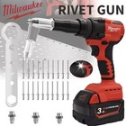 Milwaukee 18v Brushless Cordless Rivet Gun 1 4  Electric Riveter Tool No Battery