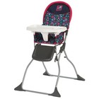 Portable High Chair Adjustable Tray Wipeable Seat Flower Garden Unisex Design Us