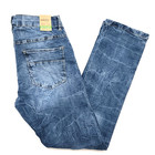 M society Men s Jeans Stretch Slim Straight Med Blue Classic Plain Style Denim