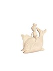 Vintage Arnel Cream Pastel Mermaid   Fish Wall Plaque Statue Wall Decor Rare