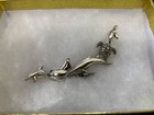 Vintage Sterling Dolphins Brooch Pin  Estate Find