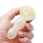 4 Inch Tobacco Smoking Glass Pipe Gorgeous Bowl Collectible Handmade Pipes