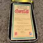Coca-cola Metal Art Collectors Cards Set Vintage Santa  20 Cards In Tin Box 1994