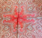 Vintage Antique Handwoven European Square Paisley Shawl - Cutter  Zz193