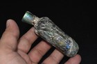 Genuine Ancient Roman Glass Bottle Vial With Long Spout C  1st - 2nd Century Ad
