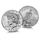 2023-s Reverse Proof  1 Morgan And Peace Silver Dollar 2pc Set Box  ogp     