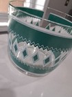 Vintage Mcm  Hazel Atlas Glass Co   Diamond Pattern  Ice Bucket  Euc  