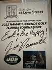 Joe Namath Autograph Plaque