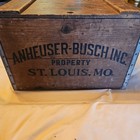 Vintage 1876-1976 Anheuser Busch Inc Wooden Box St  Louis Beer Box Crate